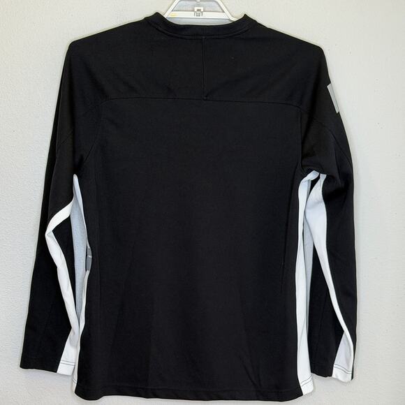 Nike Athletics Pull Over Shirt Mens Size Large Black Long Sleeve Crew Neck Logo - Picture 7 of 10